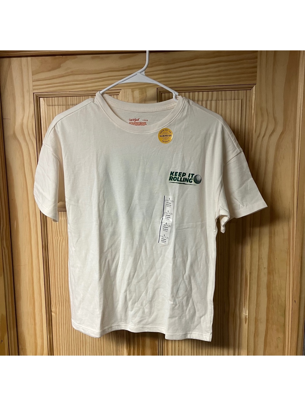 Cat & Jack boys golf graphic T-shirt size L 10/12